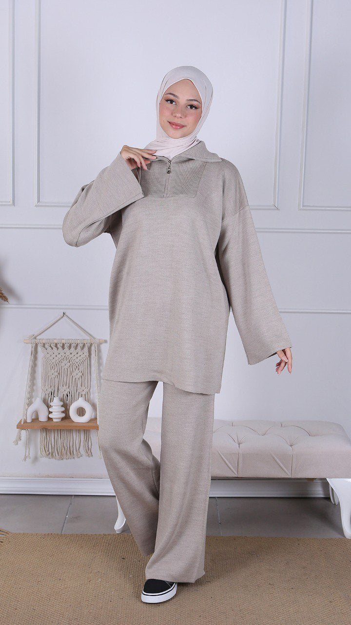 Ensemble tricot zippé  image 1