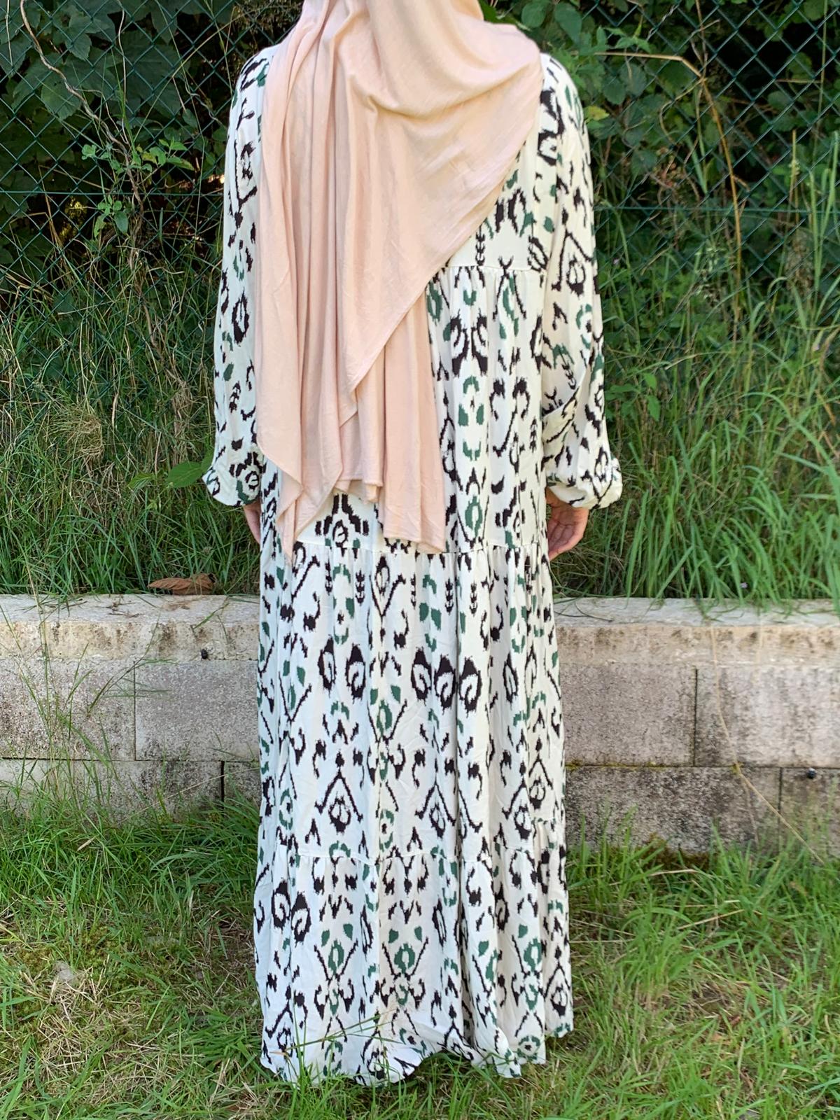 Robe imprimé vert  image 1