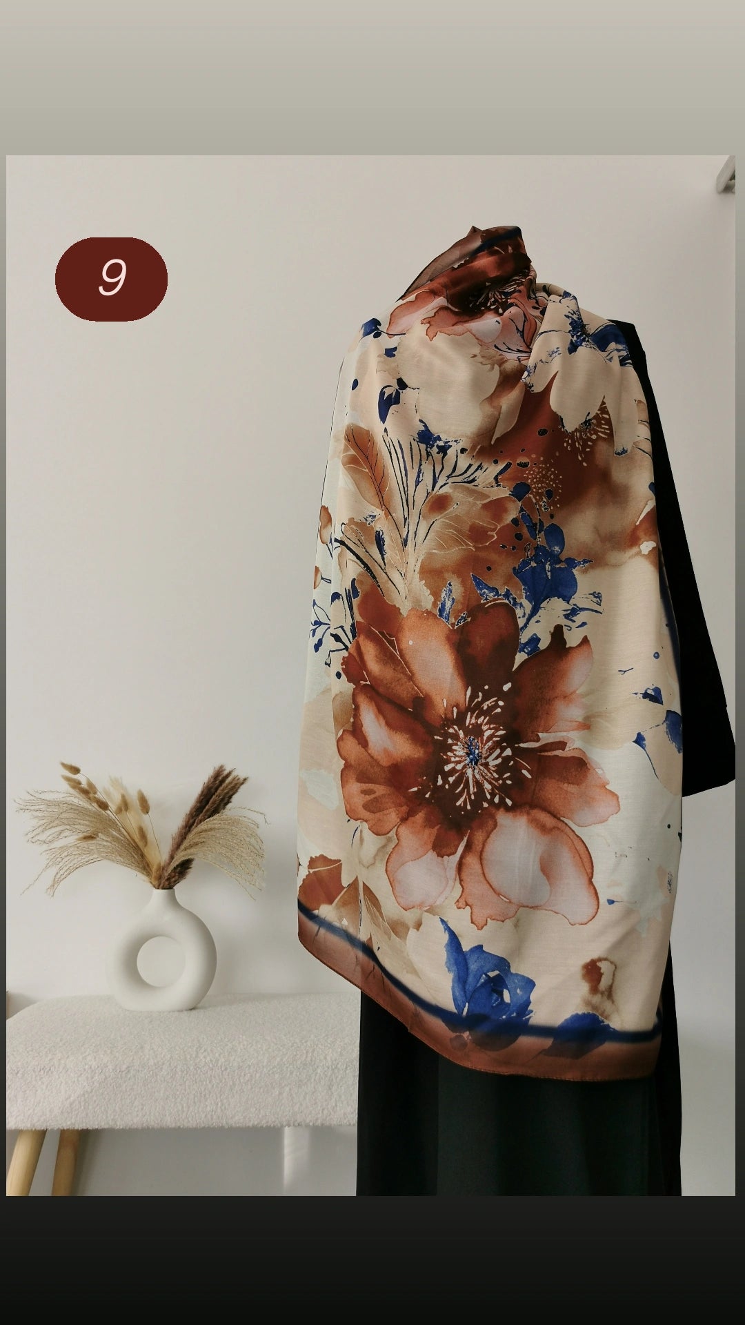 Hijab à motif/floral image 8