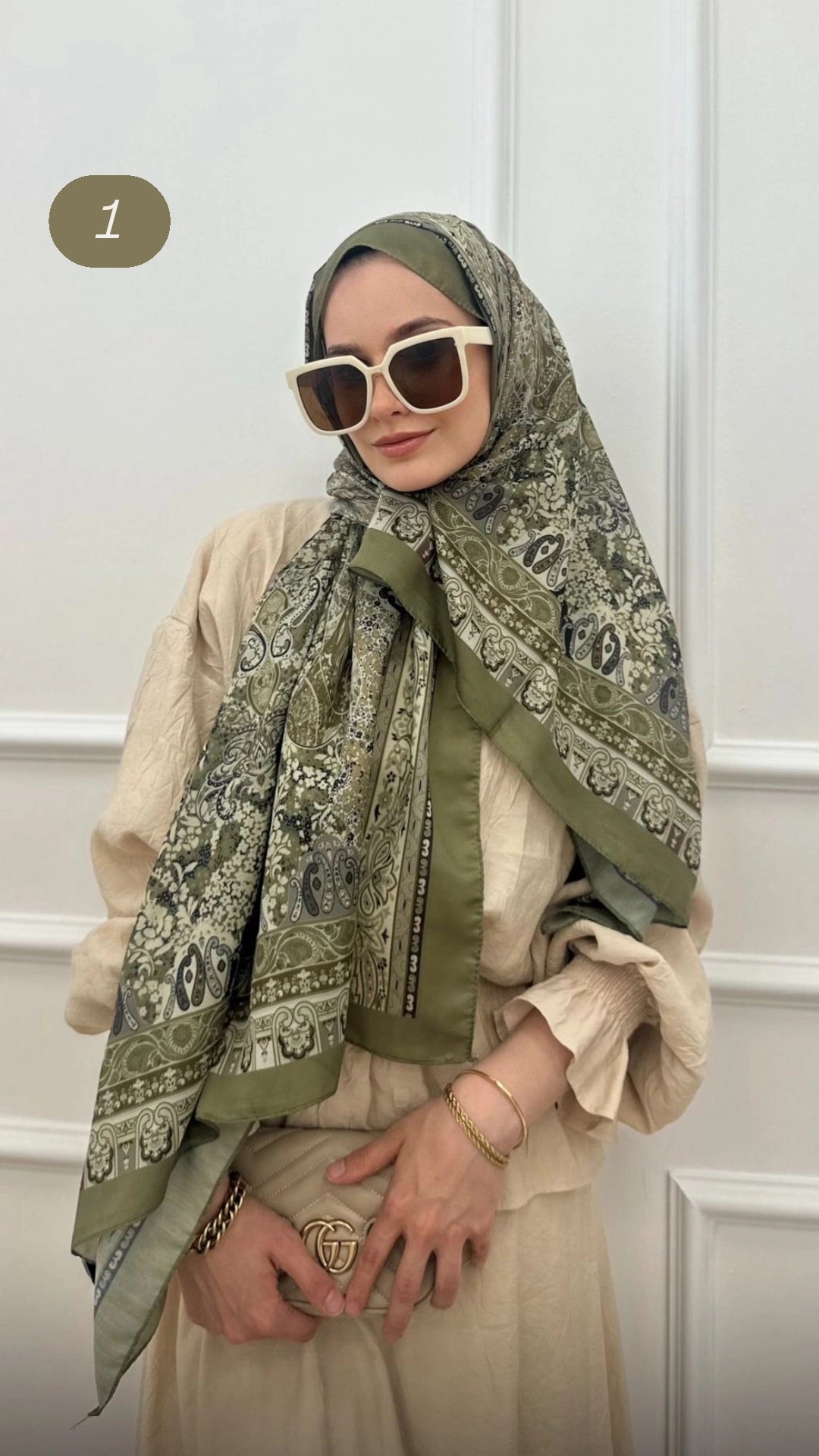 Hijab à motif/floral image 0