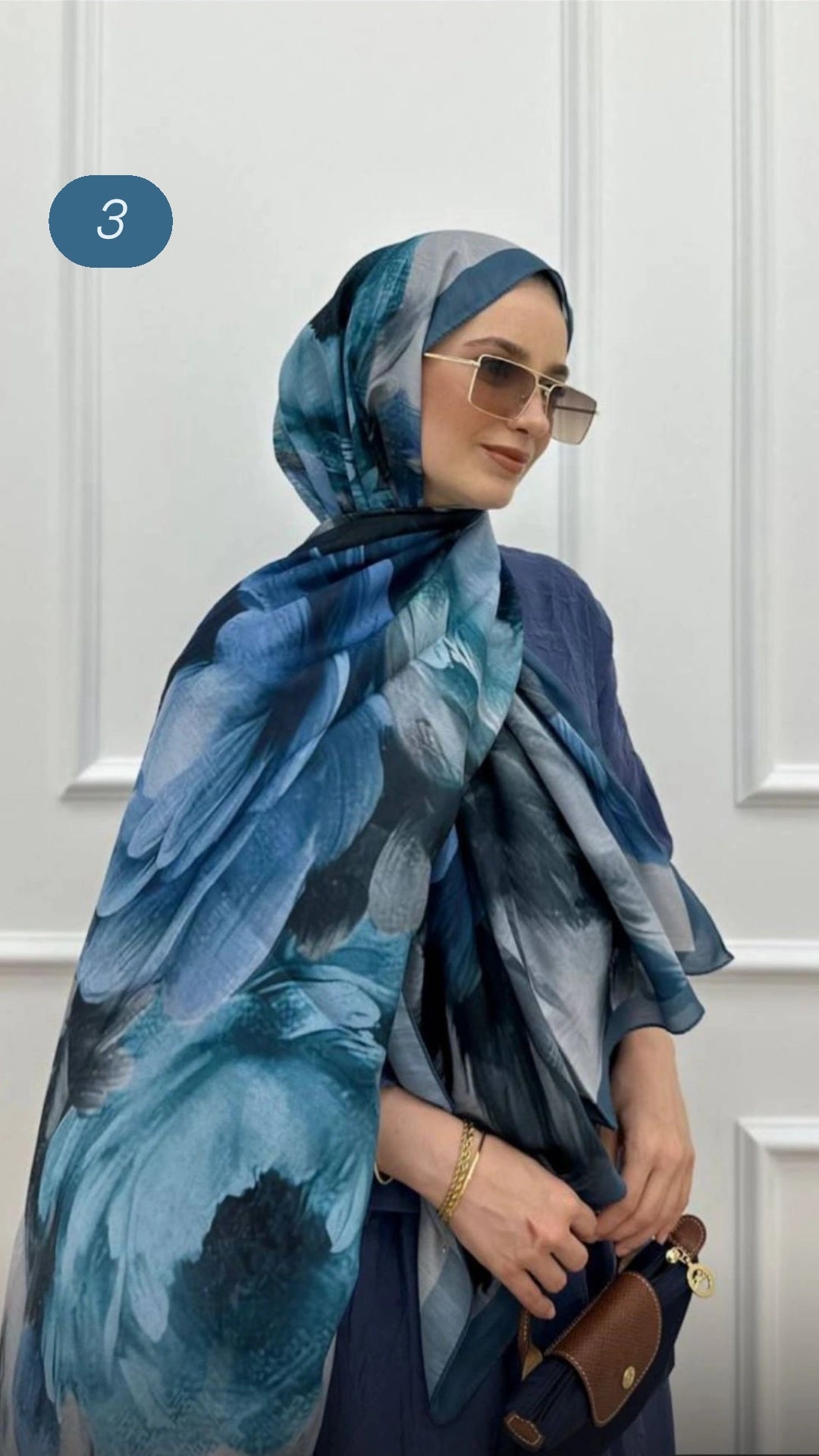 Hijab à motif/floral image 2
