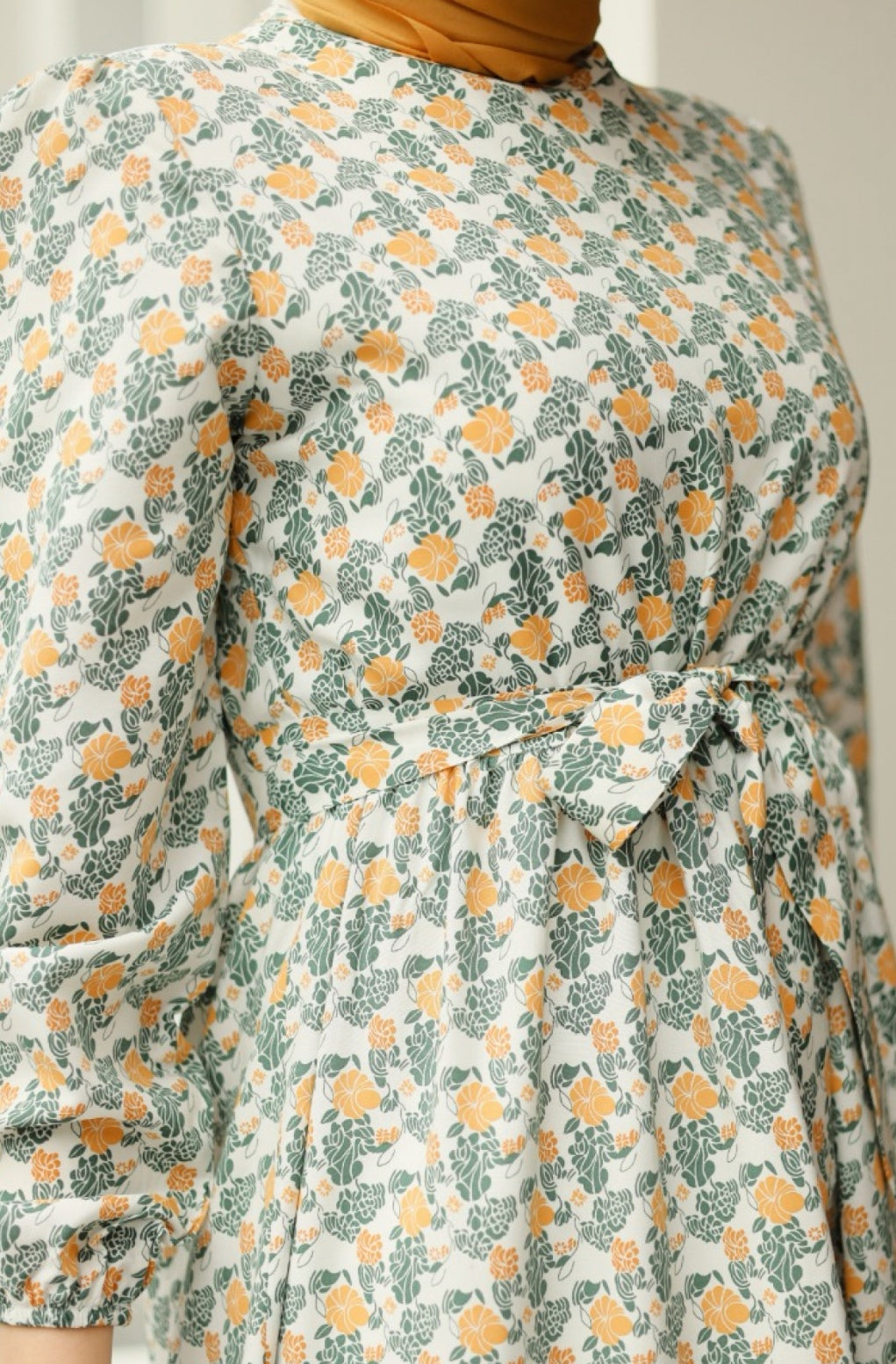 Robe fleurie vert image 3