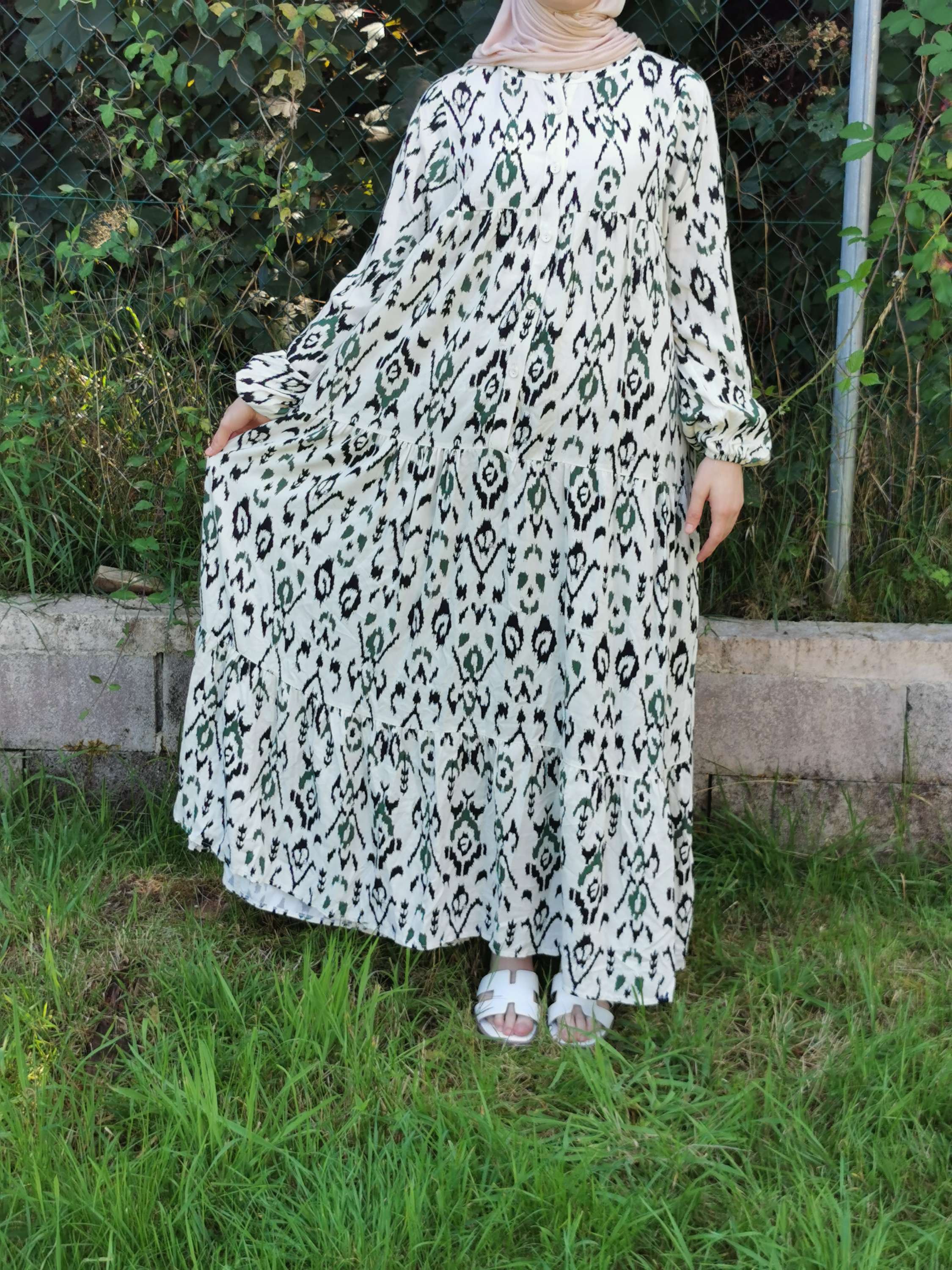 Robe imprimé vert  image 0