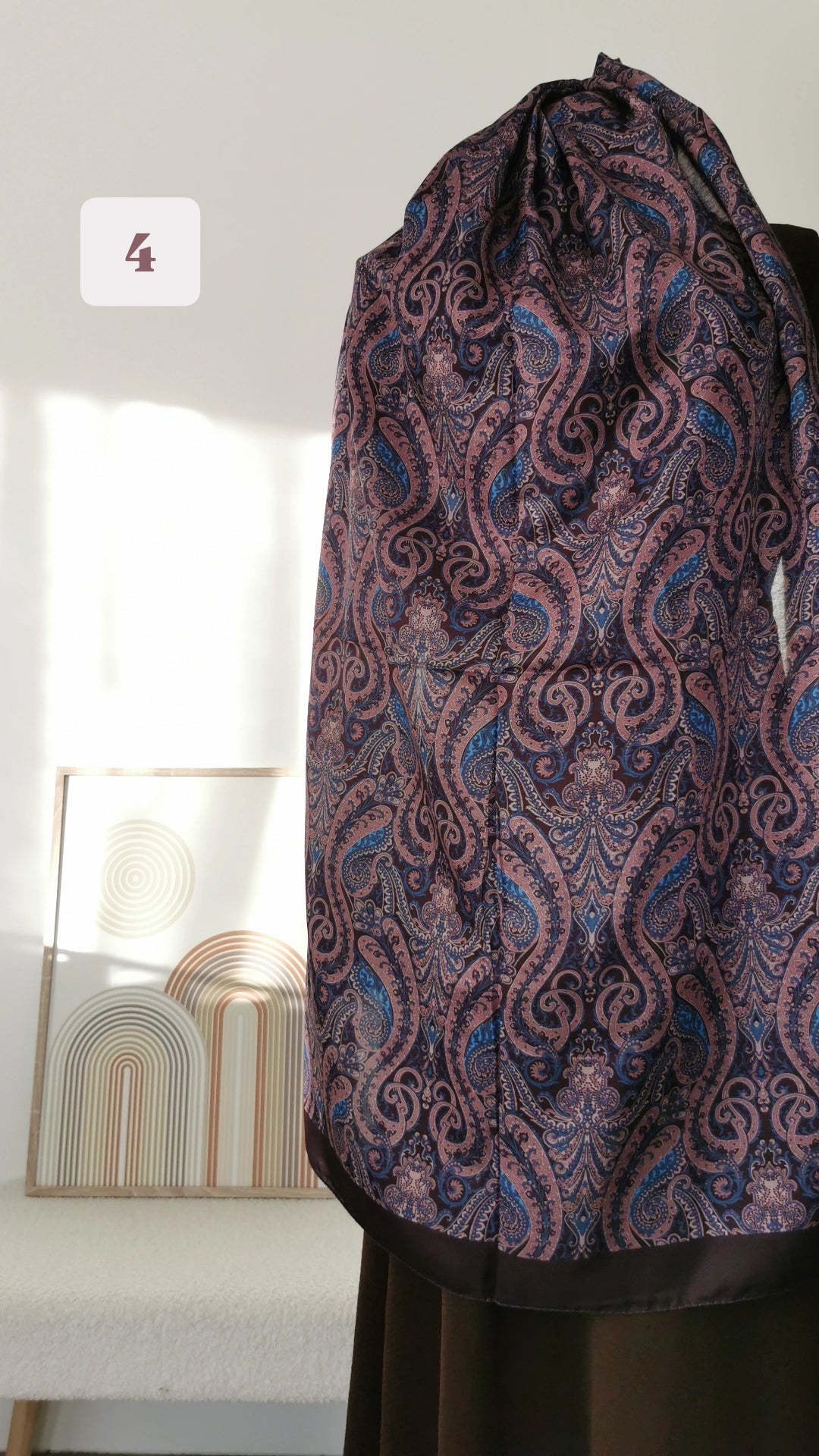 Hijab à motif samira