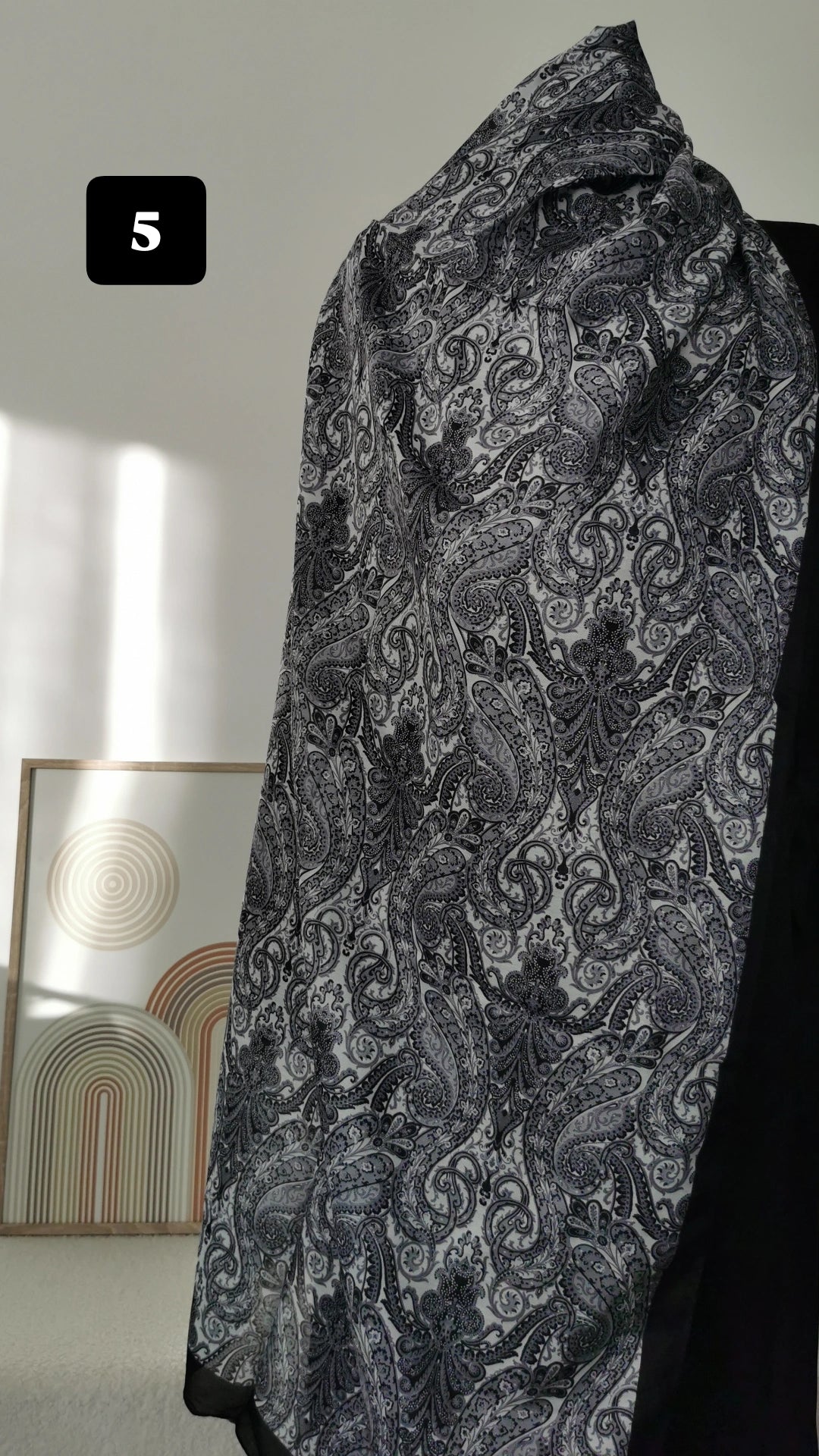 Hijab à motif samira