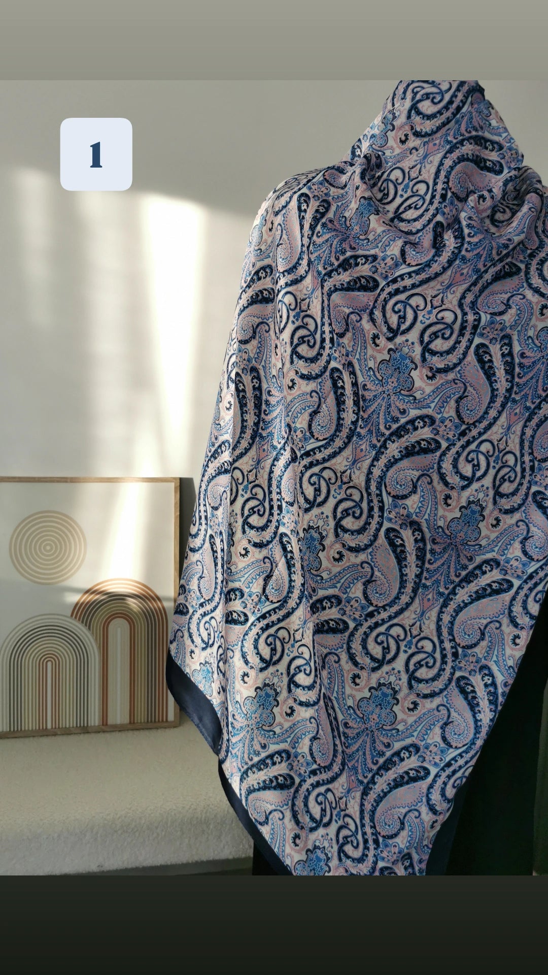 Hijab à motif samira