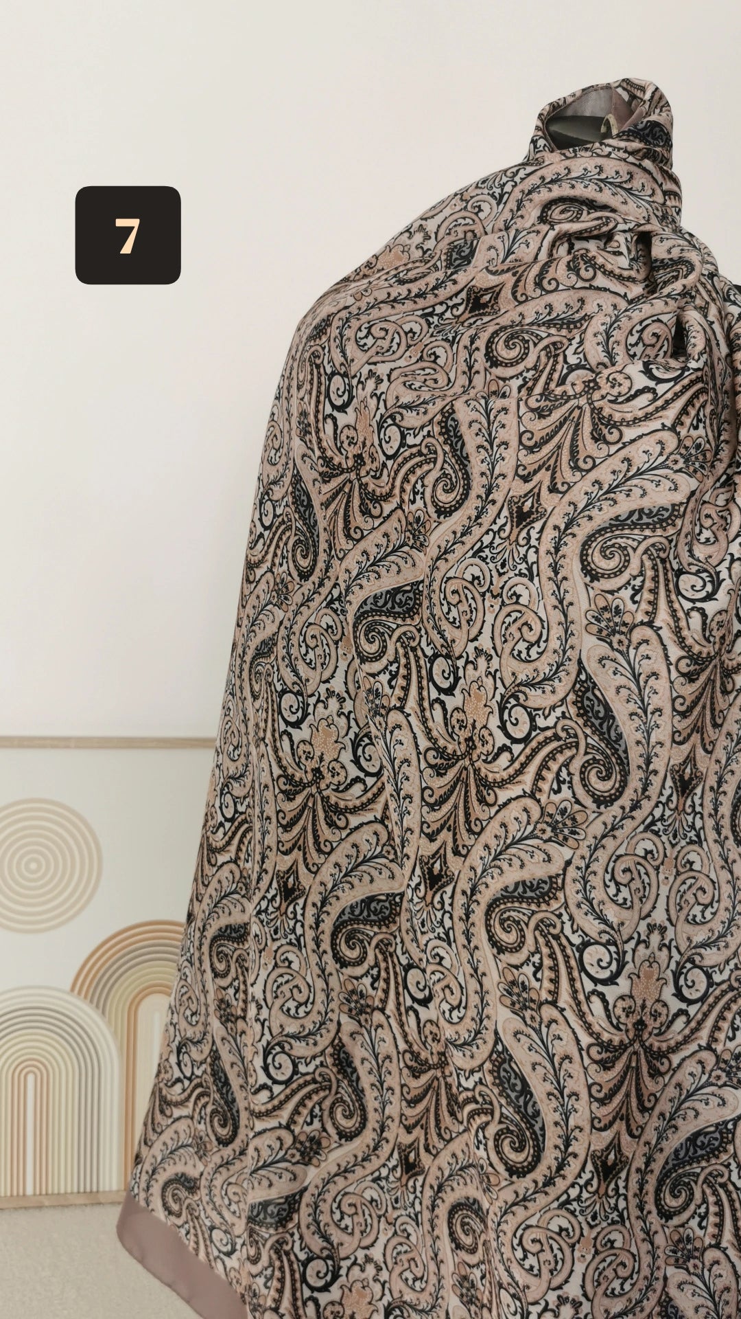 Hijab à motif samira