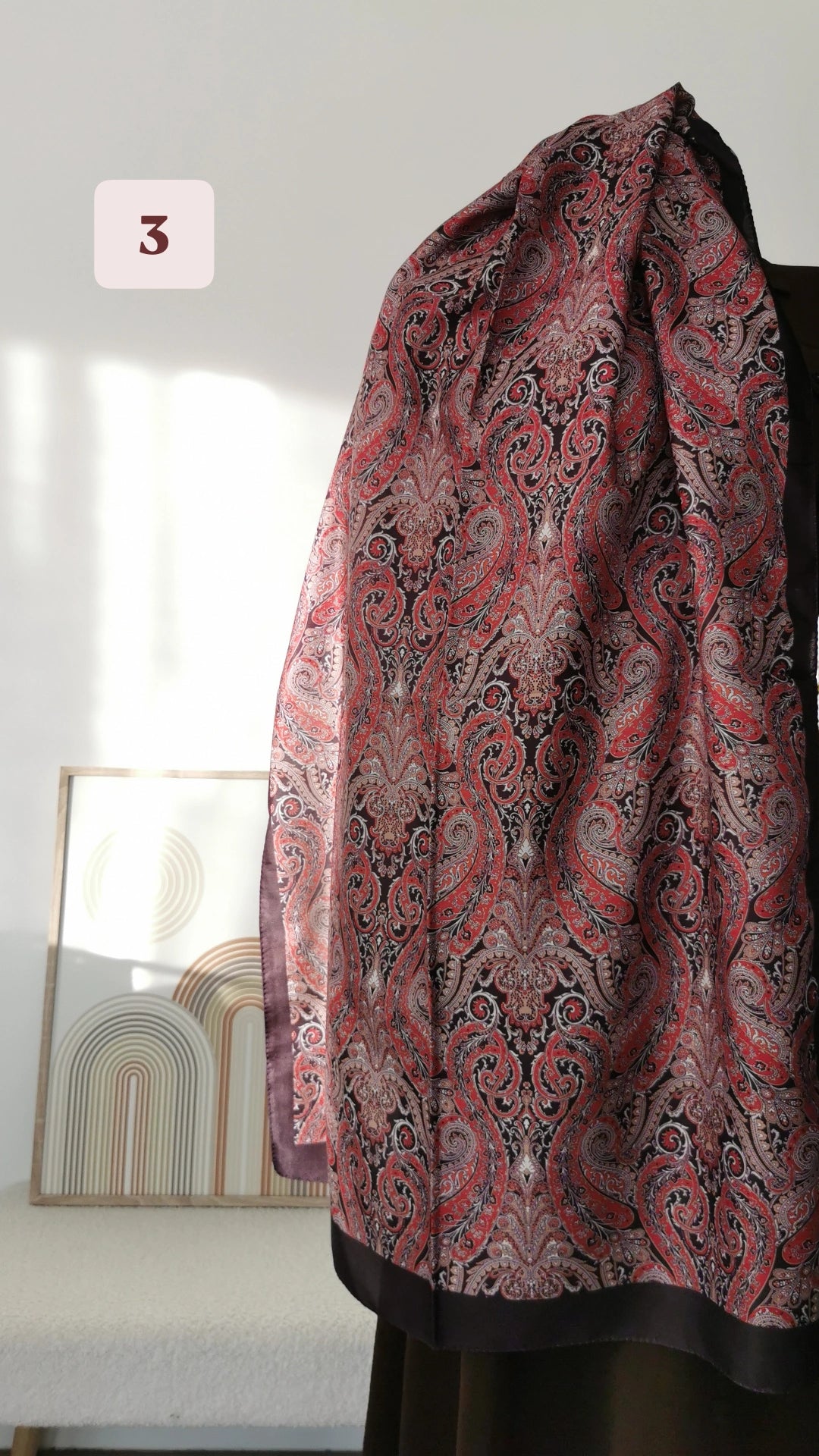 Hijab à motif samira